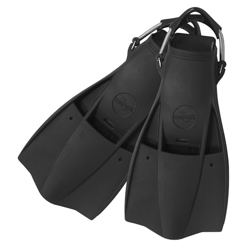 Aletas de Buceo Triton Rubber con Correas de Resorte de Acero Inoxidable - Aletas para Buceo y Snorkel para Adultos