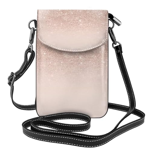Petit sac bandoulière rose doré : rangez votre téléphone et vos cartes