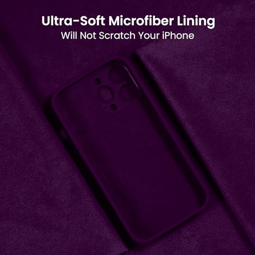 Image of FireNova Designed for iPhone 14 Pro Max Case, Silicone Upgraded [Camera Protection] Case, Soft Anti-Scratch Microfiber Lining Inside, 6.7 inch, Wine Red