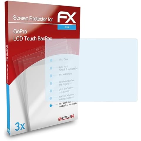 atFoliX Ultra-Clear Screen Protector for GoPro Cover