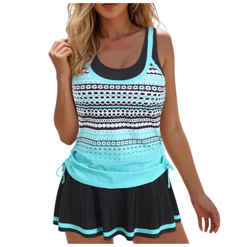 Tankini de bain deux pièces pour femme au design dos élégant