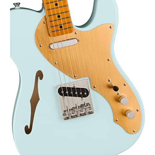 Squier FSR Classic Vibe ’60s Telecaster Thinline MN Sonic Blue – Guitare Électrique - Les Beatles, Paul McCartney, John Lennon, RIngo Starr, George Harrison Squier FSR Classic Vibe '60s Telecaster Thinline MN Sonic Blue - Guitare Électrique – Image 5