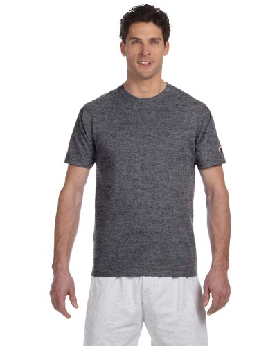 Champion Short Sleeve Tagless T-Shirt T525C Charcoal Heather M