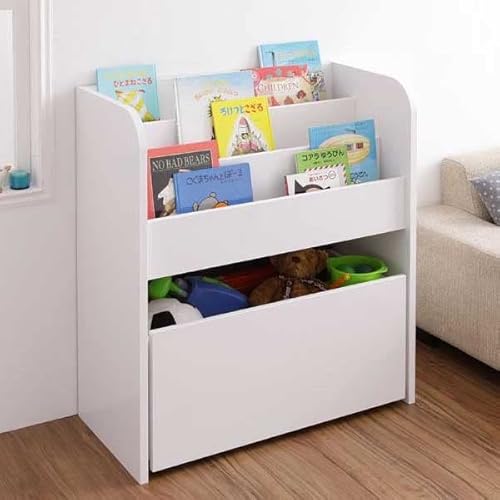 Organizador De Livros Com Baú Infantil Austin 100% Mdf (livreiro brinquedos quarto brinquedoteca cri