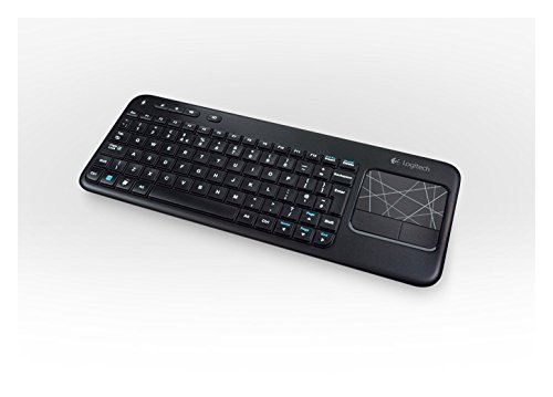 Logitech Touch K400 Tastiera Wireless con Touch-Pad Integrato, Nero [Layout Italiano QWERTY]
