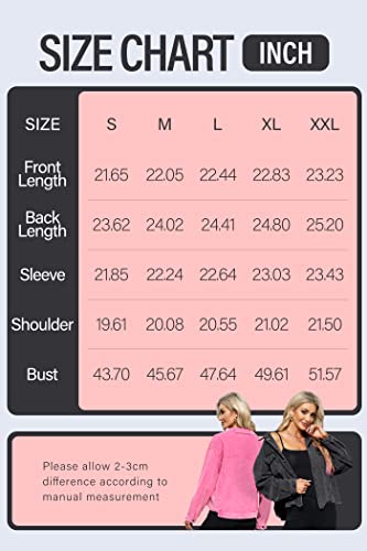 Spshodow Womens Corduroy Shacket Jackets Casual Button Down Cropped Jacket Retro Washed Frayed Hem Shacket Coat #TOP1