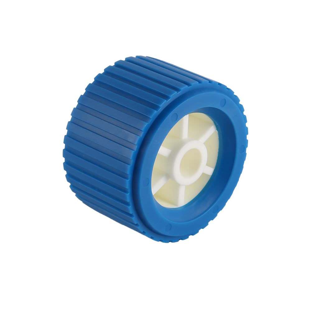 Set di rulli per rimorchi per Barche, 2 Pezzi, rulli oscillanti a Coste Marine, 108 x 75 x 19 mm, Blu PP, Resistenti alle Alte Temperature, per Il varo di rimorchi per Barche e Yacht