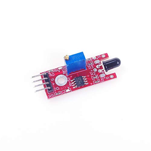 ANGEEK 5PCS KY-026 flame sensor module IR sensor detector for arduino, Red - Image 3