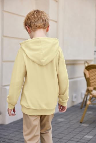Image of Arshiner Unisex Kids Soft Pullover Hooded Sweatshirt with Pocket Basic Hoodies Sportswear Age 4-13 Years