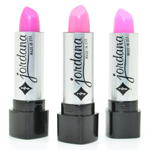 JORDANA LOT OF 3 LIPSTICK HOT & SMOOTH PINK COLLECTION SHADES + FREE EARRING by Jordana