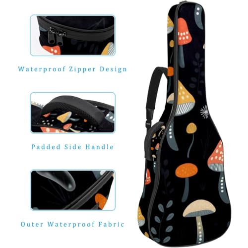 Housse guitare acoustique antichoc et imperméable grand rangement - 4