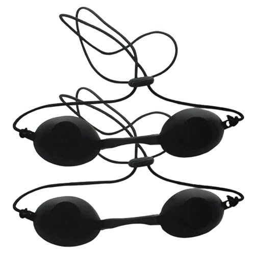 RARITYLL Occhiali per lettino solare, 2 paia di occhiali da sole per abbronzatura, occhiali per terapia della luce rossa per protezione degli occhi, occhiali regolabili per lettino solare per donne e