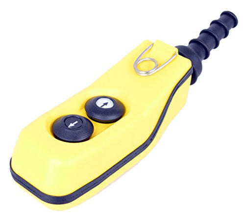 Preisvergleich Produktbild Hängetaster, Kransteuerung, Steuerflasche, Kran, Steuerschalter, 2 Tasten auf / ab, 1-Stufig, Hub MKHT2-01