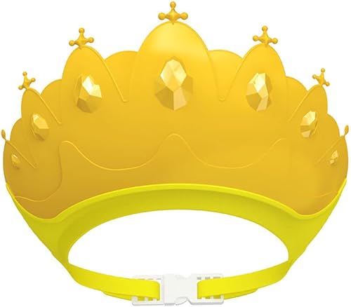 Miniatura 1 de Gorro de ducha de bebé, sombrero de champú impermeable para niños y niñas pequeños que protege las orejas y los ojos. Corona de baño de silicona