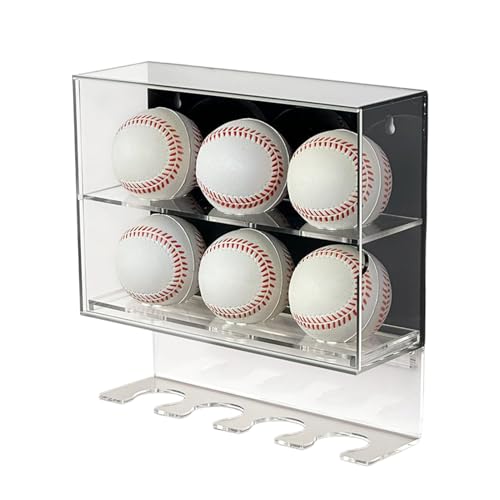 Boîte de présentation pour cas de baseball et étagère murale transparente
