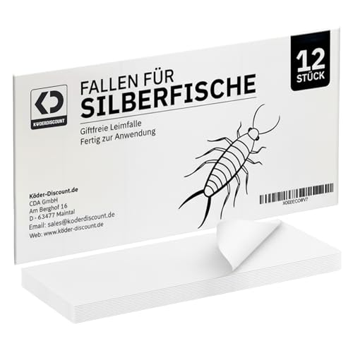 Köder-Discount Armadilhas para peixinhos, 12 peças de armadilhas adesivas, armadilhas de monitorização sem veneno para casa