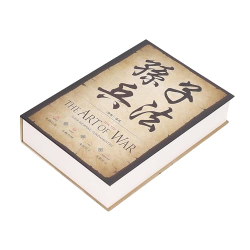 Tiardey Cassaforte a Libro con Serratura a Combinazione, Cassette di Sicurezza per la Casa per Gioielli, Denaro e Contanti (L'ARTE DELLA GUERRA)