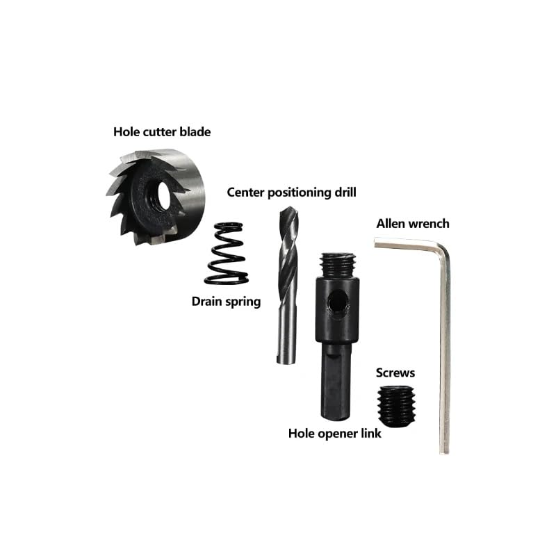 VIDOO Otwornica HSS 15-53mm Wiertło Zębate Wycinak do Stali Nierdzewnej Metalu Stopów-50mm