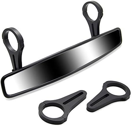 RearView Mirror 15" UTV Race Mirror with 3/4 1.75" or 2" Clamps for Polaris RZR 800 900 1000 Turbo PRO XP Can Am Commander Maverick Honda Pioneer Arctic Cat Wildcat X Center Convex Rearview Mirrors