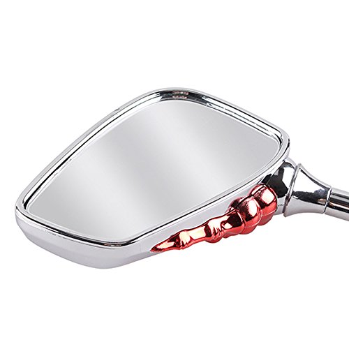 Heart Horse Universal 7/8" Bar End Rear Mirrors Moto Motorcycle Motorbike Scooters Rearview Mirror Side View Mirrors(Red) #TOP4