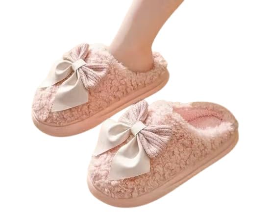 Women's Home Flip-Flops & Slippers |Woven Design Winter Indoor Non-Slip Soft Sole Of Foam With Cotton Strap Home Slides And Slippers For Women & Girls-image-11