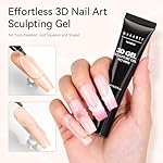 Makartt 3D Nail Gel - Nail Art Sculpting Gel Nail Glue 15g No Wipe Clear Gel Polish for Nail Designs DIY Nail Art for Drawing, Molding, Sculpture and Decoration - Image 4