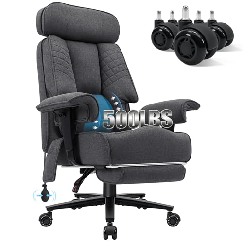 Heavy-Duty Office Chair with Adjustable Lumbar Support
