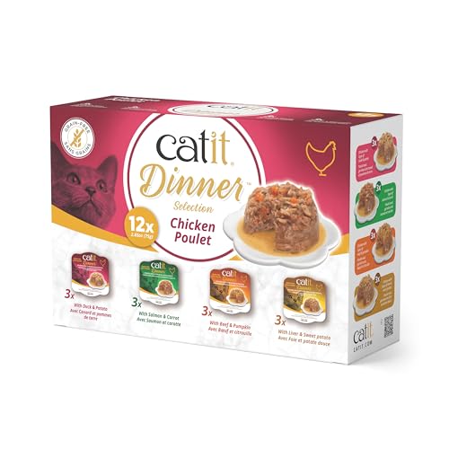 Catit Dinner, Huhn Multipack, 12x75g