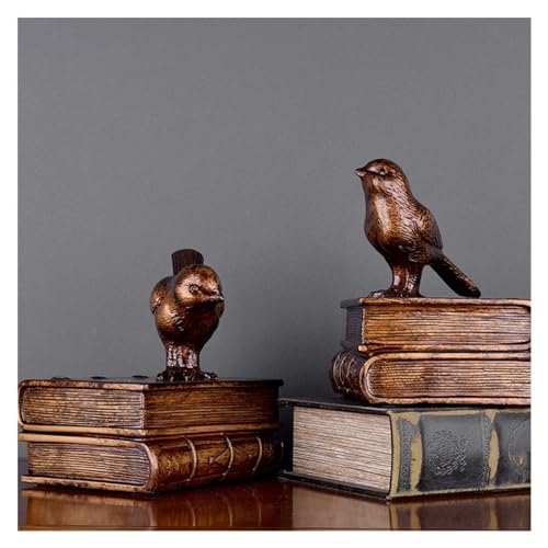 Sujetalibros de pájaros anticaída para estantes inestables de libros pesados 5