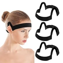 3Pcs Wig Band For Lace Front Ear Painless Headband for Wig Edge Lace Frontal Comfortable LaceElastic Band with Ear Curve Soft WigGrip Bands No Slip C Shaped Ears Curve for SecuringWigs