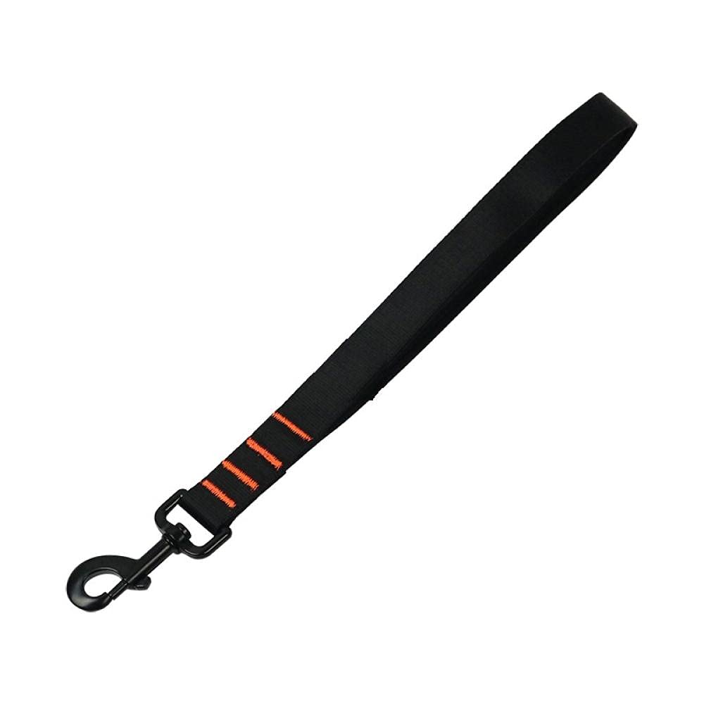 Hundeleine, Kurze Hundeleine Schwarze Nylon-Hundeleine Kurzes Outdoor-Spaziergang-Jogging-Zugseil Haustier-Kurzleine for Hunde und Katzen Trainingsleine