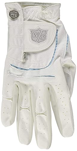 Wilson Golf WGJA00102M Gants de golf main droite Femme, Blanc, Taille : M Cover