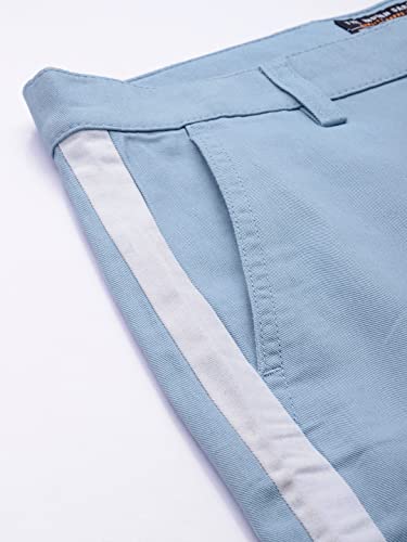 Image of The Indian Garage Co Men Slim Fit Solid Mid-Rise Shorts