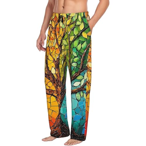 Christmas Winter Print Pajama Pants For Men, Men'S Separate Bottoms, Lounge Pants2