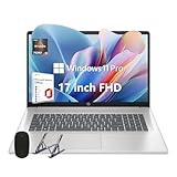 HP 17 Laptop, 17.3" FHD Display, 32GB RAM, 1TB SSD, AMD Ryzen 5 Processor(Beats i7-1165G7, Up to 4.3GHz), Webcam, Numeric Keypad, Long Battery Life, Windows 11 Home, Alpacatec Accessories, Silver