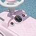 Qaba Toddler Ride on Push Car, Foot to Floor Sliding Car with Horn, Working Steering Wheel & No Tip Anti-Over-Backwards System for Boys and Girls Ages 18-36 Months, Pink