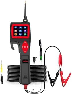 Topdiag P200 Power Circuit Probe Kit - Test Light Automotive Circuit Tester Circuit Breaker Finder Tool, Relay Tester Multimeter, Oscilloscope, Fuel Injector Tester - 9~30V