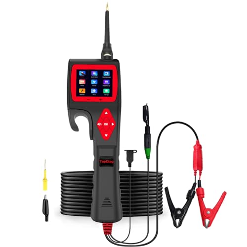 Topdiag P200 Power Circuit Probe Kit - Test Light Automotive Circuit Tester Circuit Breaker Finder Tool, Relay Tester Multimeter, Oscilloscope, Fuel Injector Tester - 9~30V