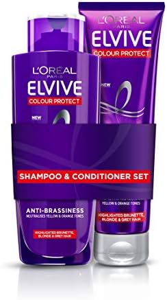 مجموعة شامبو وبلسم إلفيف كولور بروتيكت من لوريال، لون بنفسجي (200 مل + 150 مل)