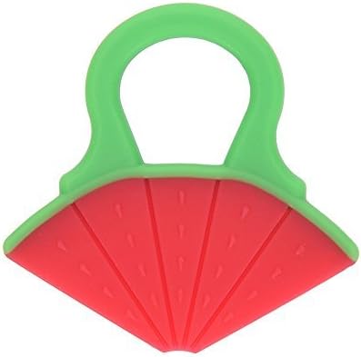 Glassgow Cute Baby Infant Teether Baby Teething Toys Teething Rings With Teether Holders Food grade BPA Free Silicone Suitable for 4 Months and Up Baby 4 Style
