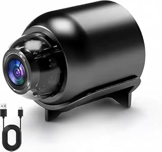 Mini Camera sans Fil Invisible 1080P avec Vision Nocturne Caméra Surveillance sans Wifi Fil Sécurisée pour Maison Bureau et Voiture Grand Angle 140° et Détection de Mouvement Enregistrement à Distance