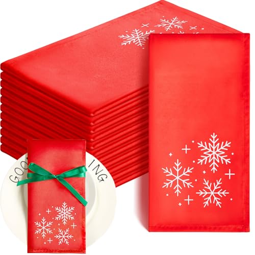 Panelee 12 Stück 43 x 43 cm Weihnachten Servietten Weiche Bequeme...