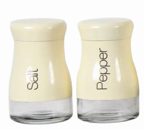 Sabichi - Juego de salero y pimentero, Color Crema