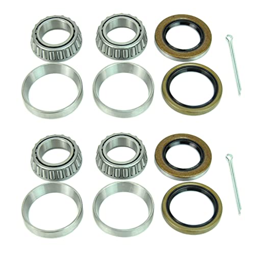 Sturdy Built 1 1/16 inch Trailer Wheel Bearing Kit, Bearings 44649 - Set of 2
