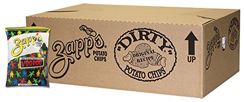 Zapp’s New Orleans Kettle-Style Potato Chips, Voodoo Flavor – Crunchy Chips with a Spicy Kick, Great for Lunches or Snacking on the Go, 1.5 Ounce (Pack of 30)