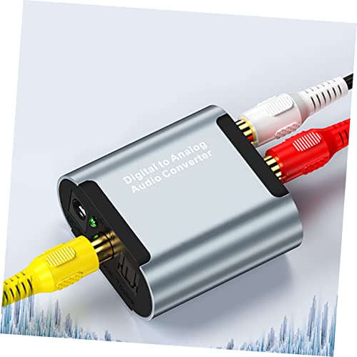 Convertidor de óptica para salida analógica en TV sin entrada RCA para conectar altavoces 6