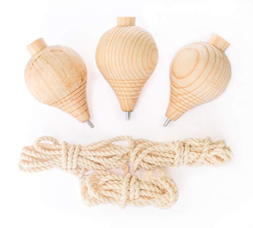Spinning Top Trompo – 3-Pack Wood Carved Spinning Tops – Sturdy Steel Point For Enhanced Stability – Ideal For Beginners And Intermediates – Trompos Mexicanos - Trompos De Madera #TOP23