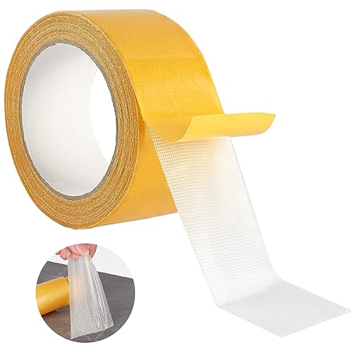 Unnderwiss Ruban Adhésif Double Face Extra Fort Transparent, Puissant,Double Sided Nano Tape,Ruban de montage, Ultrarésistant pour Tapis, Carpettes, Paillassons Intérieurs (2.3cm*20m)