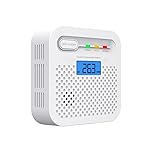 Rilevatori di Monossido di Carbonio, Allarme CO a Batteria con Display Digitale, Rilevatore di Allarme CO Portatile Monitor Preciso e Facile da Leggere, per Viaggi/Auto/Casa/Cucina/Ristorante/Hotel