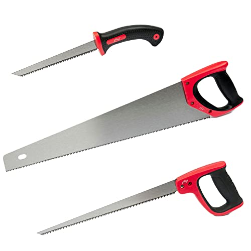 Handsägen Set 3-tlg. Fuchsschwanz Stichsäge Trockenbausäge